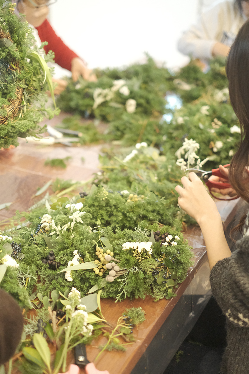 緑の香りに包まれた、豊かな時間｜X’masリースづくり＆入居宅見学会